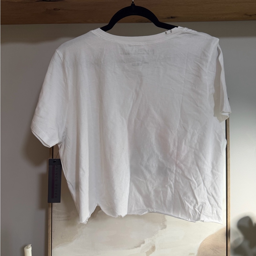 NWT Prince Peter Collection Distressed Crop Evil Eye Tee - Picture 7 of 7